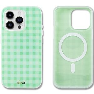 NIB Sonix Case For IPhone 15 Pro Max Minty Gingham